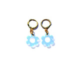  Shock of Grey Mini Daisy Hoop Earrings in Iridescent Acrylic_10002