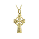 Solvar 14K Gold Small Celtic Cross Pendant_10001