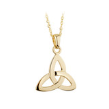 Solvar 14K Gold Trinity Knot Pendant_10001