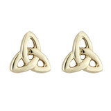 9K Gold Trinity Knot Tiny Stud Earrings