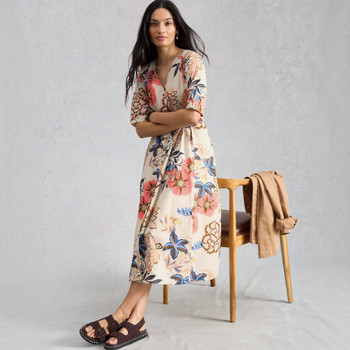 everly shirt dress Everly Jersey Dress in TEAL MULTI