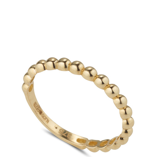 NJO 9K Yellow Gold Multi Beaded Band Ring Kilkenny Design