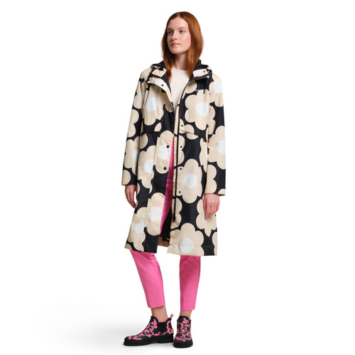 RALEIGHコート the mods BALZAC 666 ラリー Regatta Orla Kiely Waterproof Mac Jacket Black Sixties Daisy