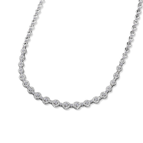 Newbridge Clear Cubic Zirconia Necklace | Kilkenny Design