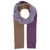 Fraas Sustainability Edition Knit Scarf with Block Stripes Berry