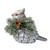 Christmas Bird with Pine Detail & Lights 1