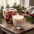 Poinsettia Tumbler Candle White Christmas