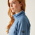 Women's Clumber V Hybrid Jacket Coronet Blue White_1