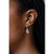 Aqua Chalcedony Pebble Hook Earrings 