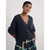Winding Creek Organic Cotton Knit Cardigan Maritime