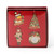 Exclusive Set of 4 Decorations (Holly Frame, Robin, Nutcracker, Tree)