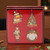 Exclusive Set of 4 Decorations (Holly Frame, Robin, Nutcracker, Tree)