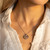 Silver Two Circle Crystal Pendant