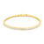 Gold & Cubic Zirconia Single Row Bangle