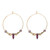 Amara Drop Hoops - Amethyst