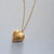 18k Matte Gold Fill With All My Heart Necklace