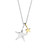 Double Hand Drawn Star Necklace