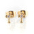  Cross Earrings with Coloured Stones  