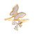  Twist Butterfly Ring  