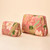 Small Quilted Vanity Bag - Delicate Tropical, Candy