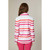 Fuchsia Striped Half-Zip Jersey