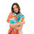 Lovebirds in a Poppy Field Print Scarf