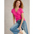 Ellie Lace T-Shirt - Pink