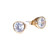 Blanche Single Rubover Stud Earrings  