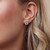 Blanche Single Rubover Stud Earrings  