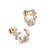 Floral Butterfly Earrings – Pink & Green
