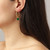 Diega Hoop Earrings – Emerald Green