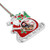 Santa on Sleigh Photoframe Tree Decoration