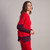 Pippa V-Neck Sweater - Red