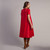 Aura A-Line Dress - Red