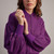 Disco Lurex Bomber - Purple
