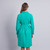Celine Long Sleeve Shirt Dress - Green
