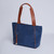 Dokota Nylon Piping Tote - Navy
