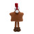 Standing Cookie Star In Santa Hat Brown