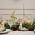 Metal Mistletoe Candleholder Gold Medium