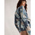 Jodie Print Foil Jumper – Navy Print