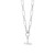 Rhodium Chunky T-Bar Necklace