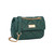 Elm Quilted Flap Over Crossbody Bag – Green