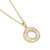 Gold Plated Baguette Stone Pendant