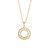 Gold Plated Baguette Stone Pendant