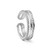 Silver Plated Double Row Ring