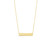 Yellow Gold-Plated Sterling Silver Engravable Bar Necklace (3cm)