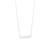 Rhodium-Plated Sterling Silver Engravable Bar Necklace (3cm)