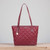 Apple Quilted Large Tote Bag – Red