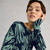 Olive Print Crew Neck Jumper - Blue Print
