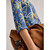 Annie Collared Jersey Shirt - Blue Print